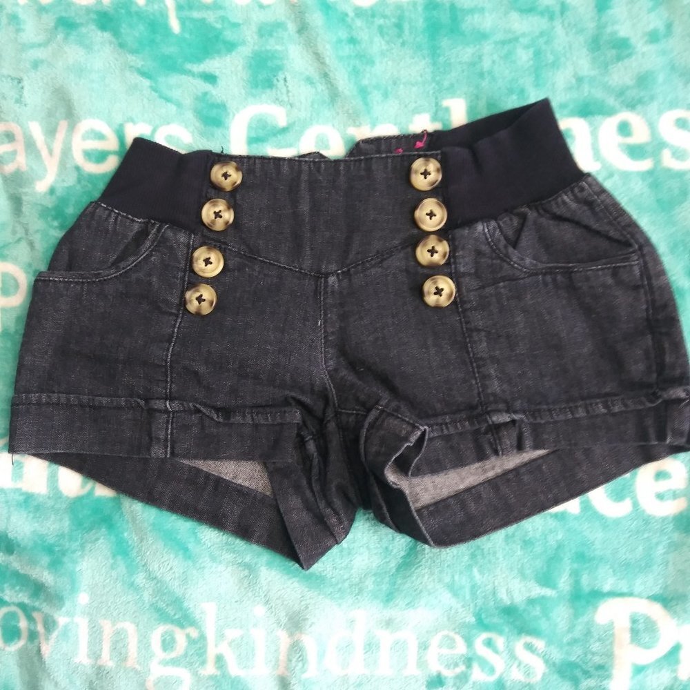 Candie's Elastic Waist Pull Up Shorts Size 1